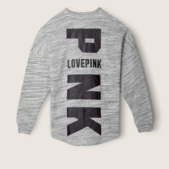 PINK Victoria's Secret Sweaters - PINK by Victoria Secret Bling Varsity Crew